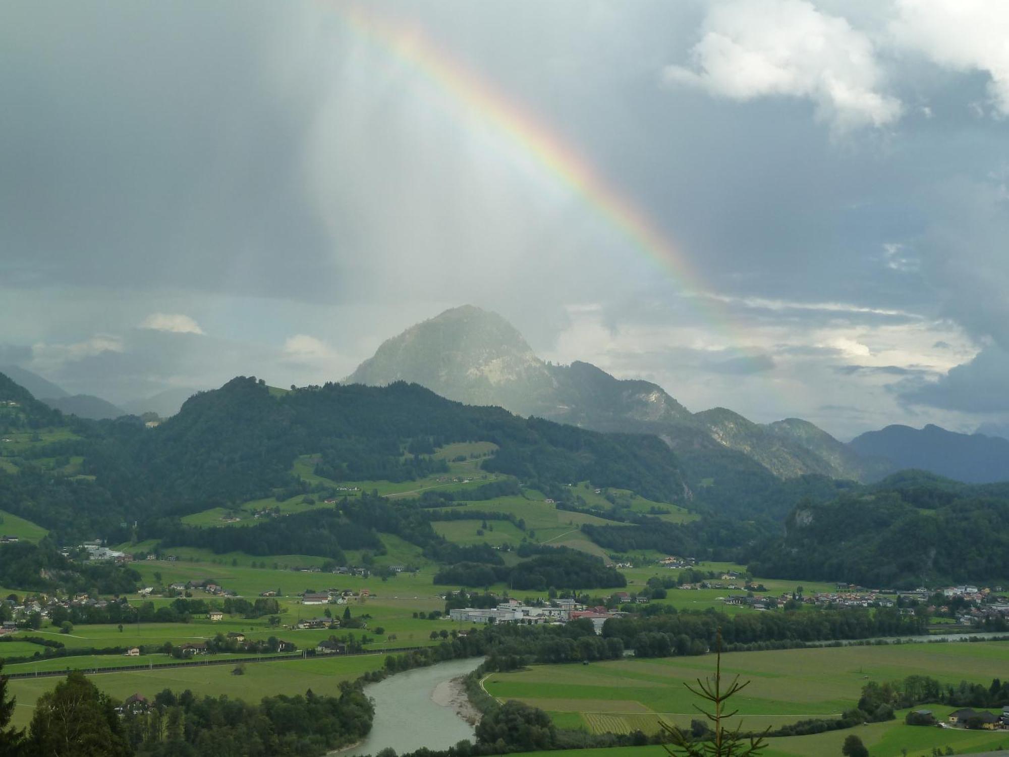 Pension Schoene Aussicht Kuchl Buitenkant foto
