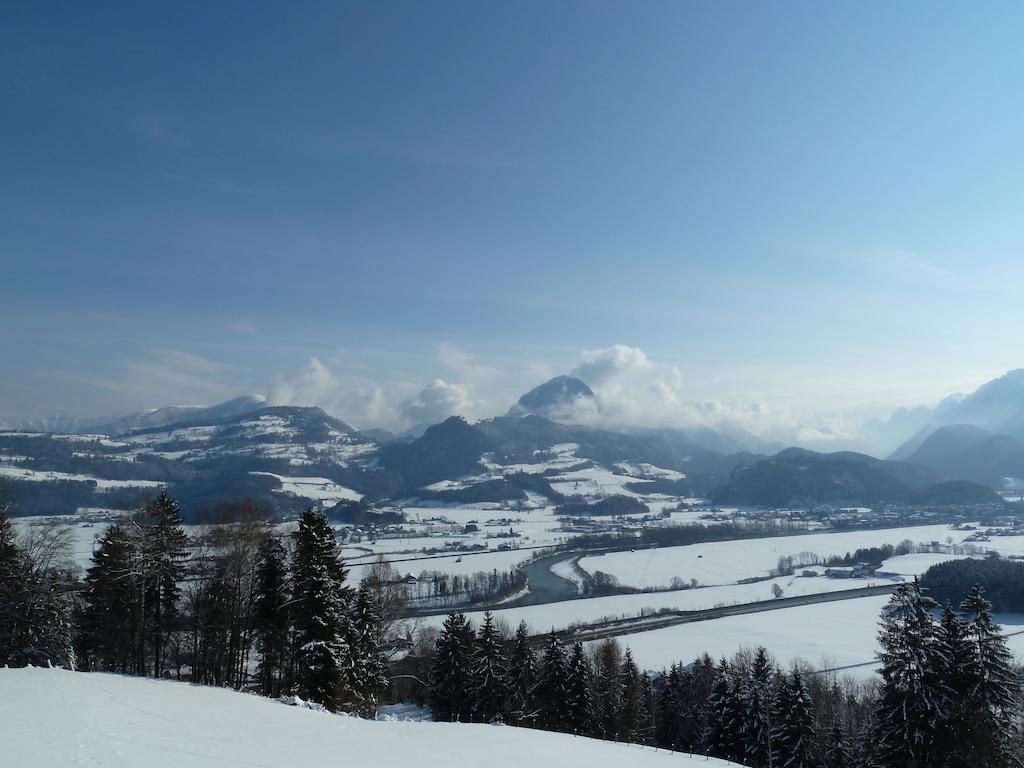Pension Schoene Aussicht Kuchl Buitenkant foto