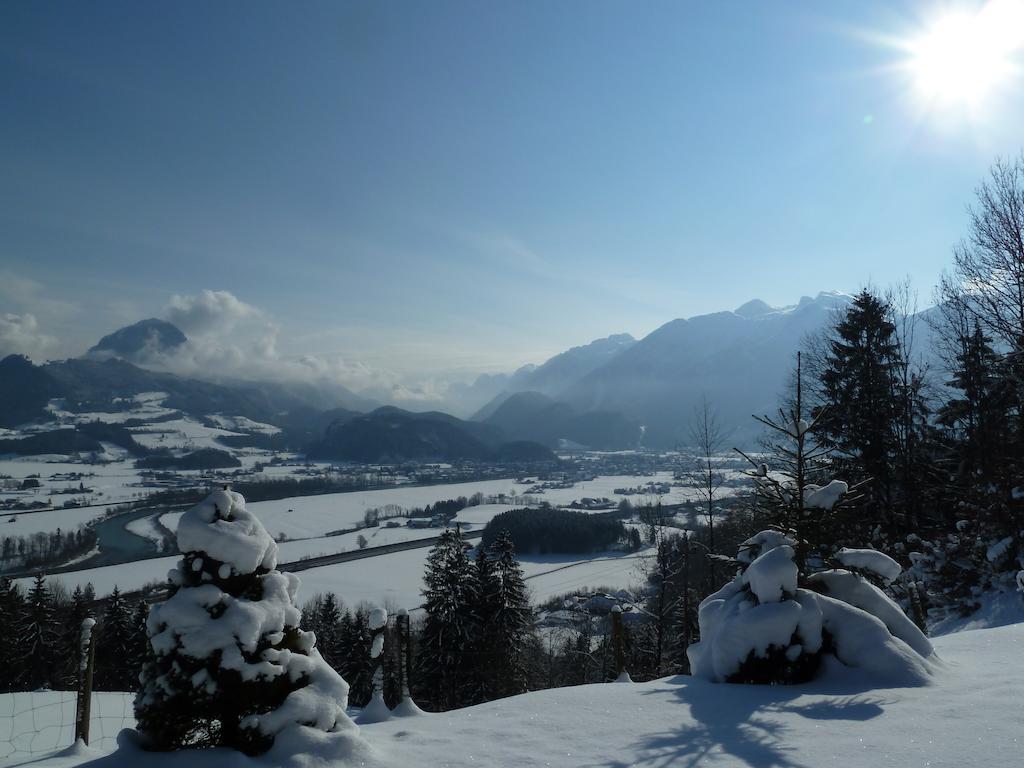 Pension Schoene Aussicht Kuchl Buitenkant foto