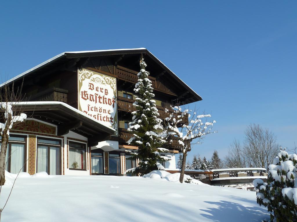 Pension Schoene Aussicht Kuchl Buitenkant foto